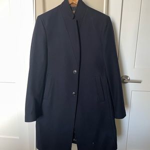 Men’s Zara Wool Coat in Navy